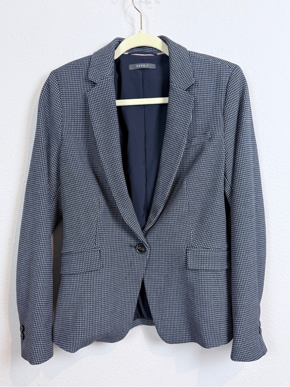 Esprit Navy One Button Blazer 8